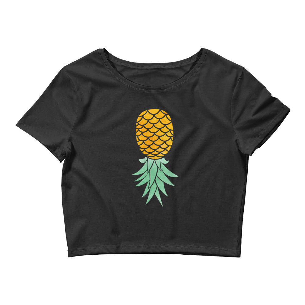 Swinger Upside Down Pineapple Cropped Tee