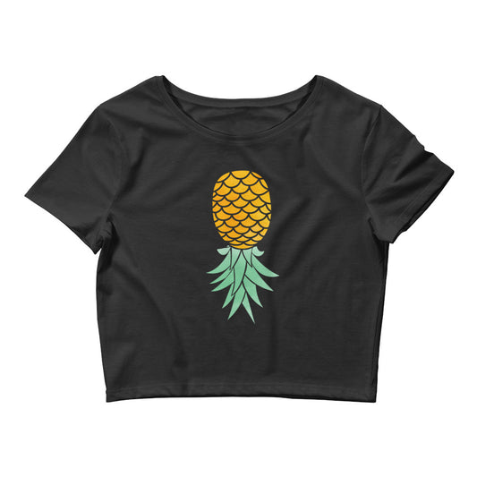 Swinger Upside Down Pineapple Cropped Tee