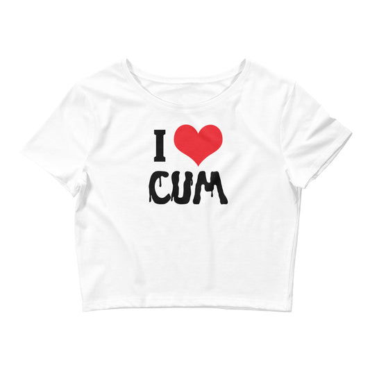 I Heart (Love) Cum Cropped Tee